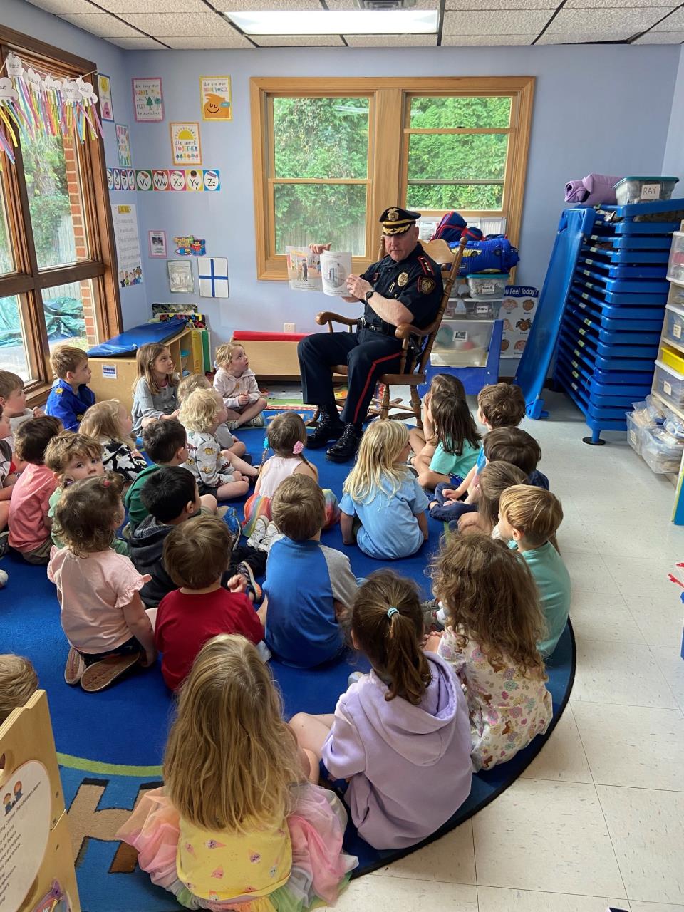 Chief Campbell reading at ELC