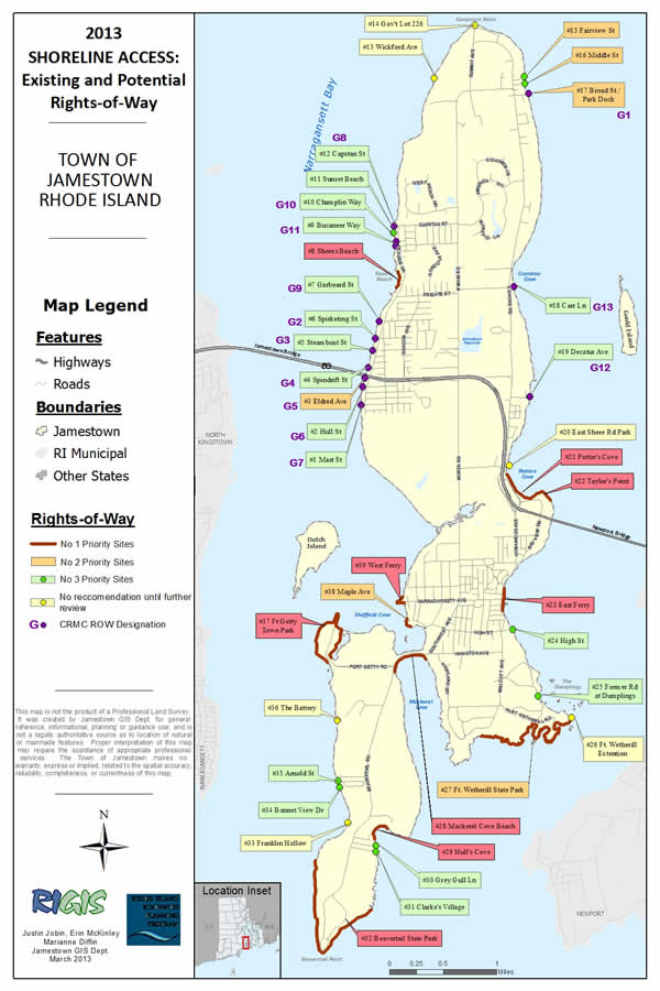 Map Of Ri Beaches - Alexia Lorraine